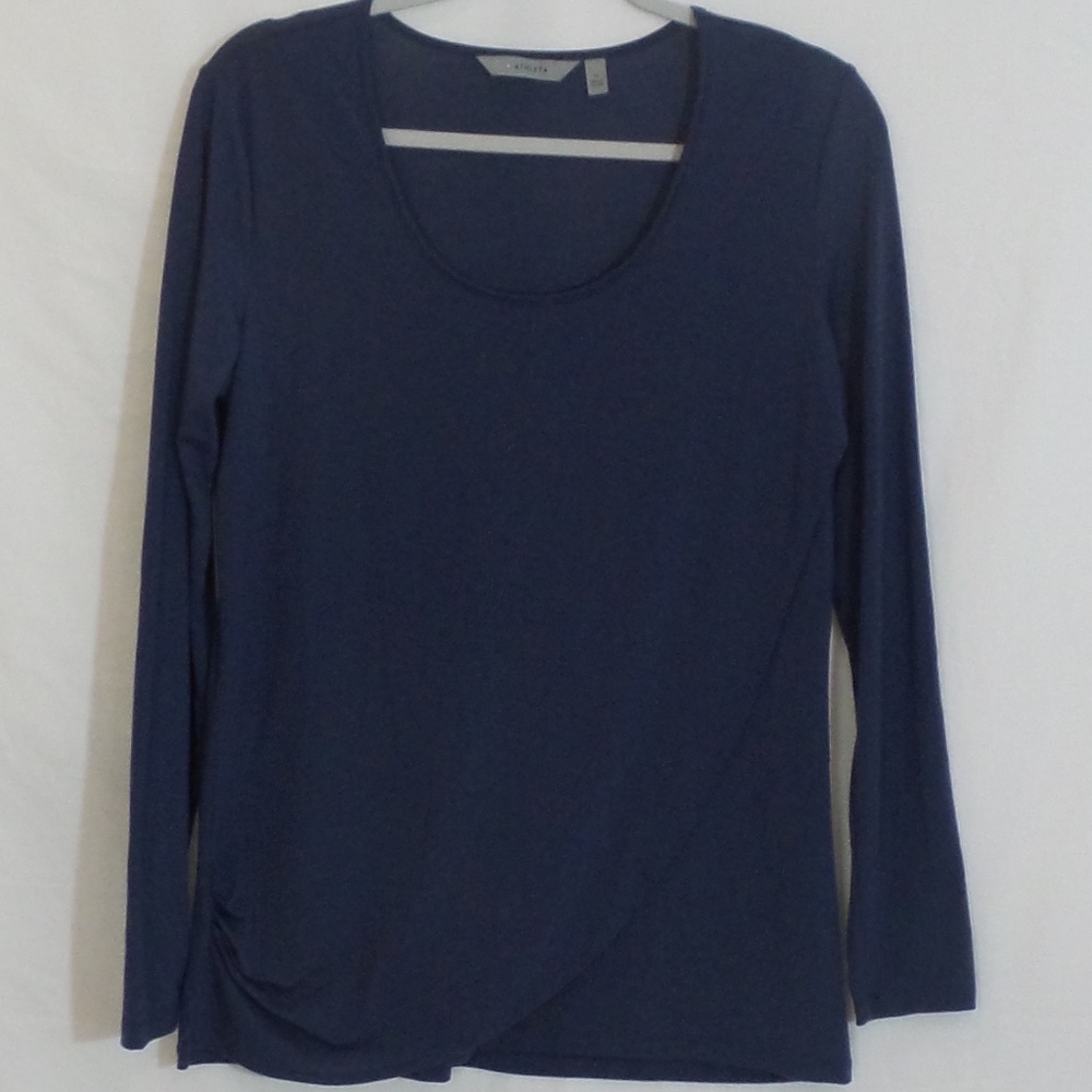 Athleta Side Ruched long Sleeve shirt || M